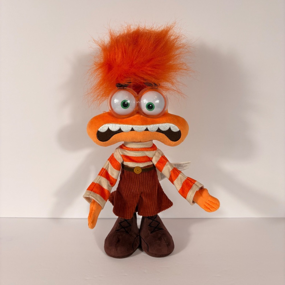 Disney Pixar Inside Out 2 Anxiety Functional Action Toy Just Play Orange 13 Inch